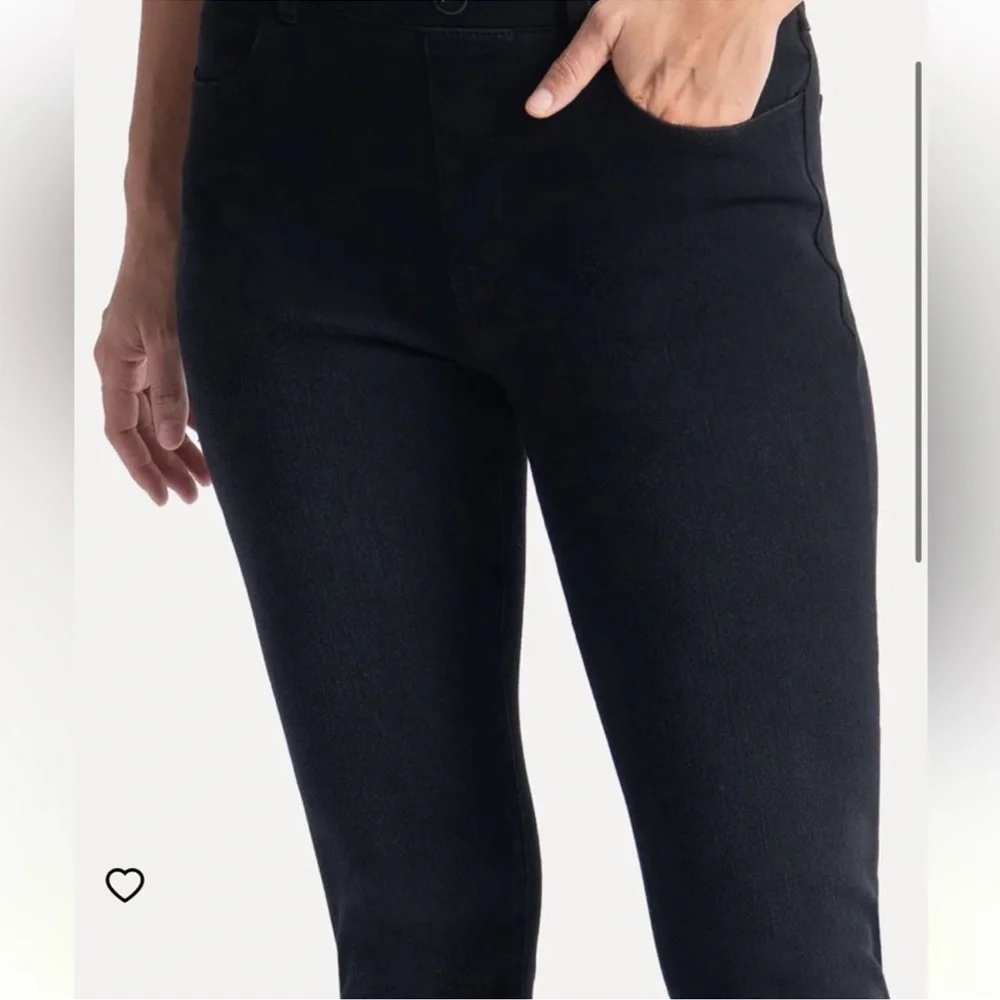 Betabrand Skinny Leg Jeans Women's Small Long Black 4‎ Pocket Denim W1545-BK
